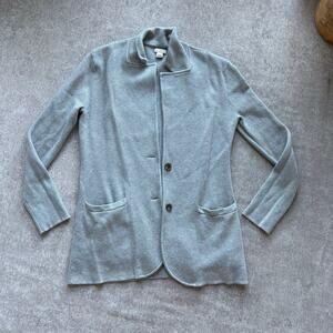 J.Crew Cotton Grey Blazer Sweater